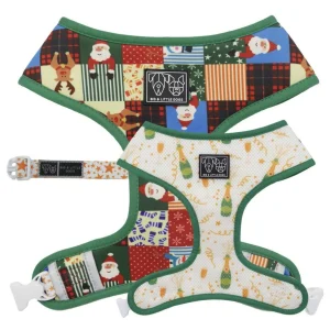 Big and Little Dogs Reversible Harness Silly Season ( XS, S & M )
