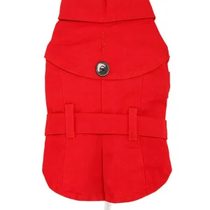 Urban Pup Red Fabric Trench Coat