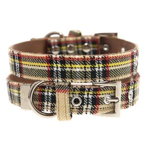 Urban Pup Halsband Brown Tartan