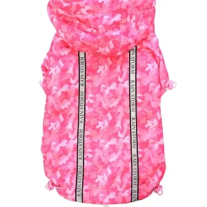 Urban Pup Pink Camouflage Print Rainstorm Rain Coat