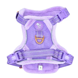 Frenkiez Teddy reflective Y tuig no pull dogharness Luxury Lila