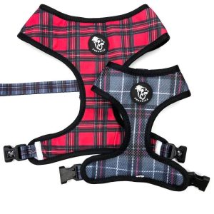 Frenkiez Reversible Harness BarkBerry red