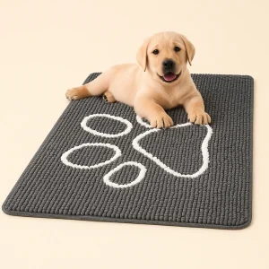 Honden Schoonloopmat Pootafdruk – Absorberend & Sneldrogend