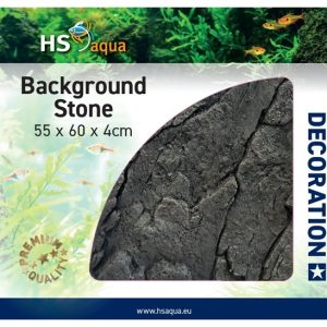HS Aqua 3D Achterwand Stone Antraciet- Aquarium Achterwand