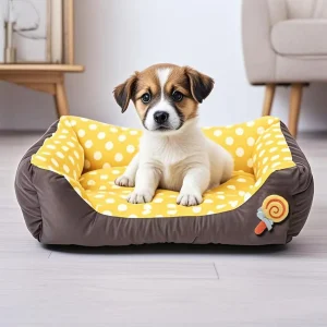 Hondenbed Snoepkleurig – Zacht, Wasbaar & Comfortabel Hondenkussen