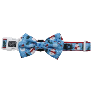 Big and Little Dogs Collar & Bow-tie Let It Snow