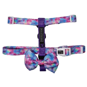 Big and Little Dogs Strap Harness Tie Dye For