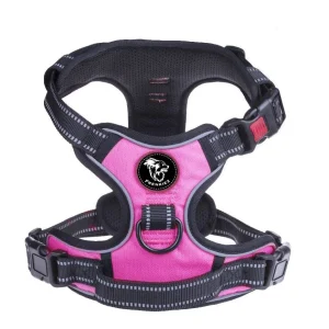Frenkiez reflective Y tuig dog harness pink