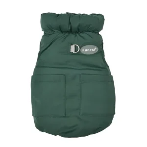 Puppia Puffer Vest Harness Jumper Green