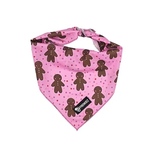 Frenkiez Christmas Bandana Pink Gingerbread Man