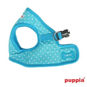 Puppia Dotty Vest Harness model B skyblue
