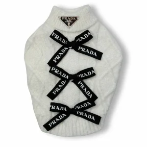 Pawda trui strikjes | Wit