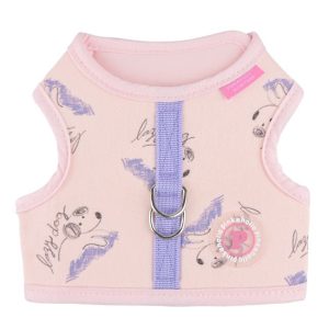 Pinkaholic Kiki Pinka Harness J Light Pink – Katoenen Hondenjas voor Kleine Honden