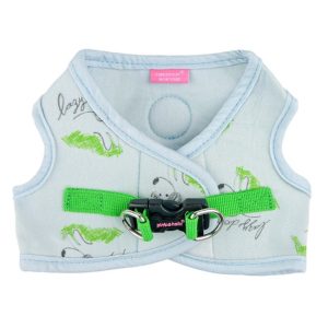 Pinkaholic Kiki Vest Harness Light Blue – Zacht Katoenen Hondentuigje voor Kleine Honden