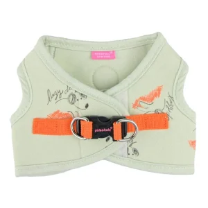 Pinkaholic Kiki Vest Harness Light Lime – Zacht Katoenen Hondentuigje voor Kleine Honden