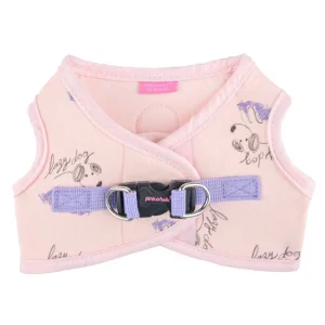 Pinkaholic Kiki Vest Harness Light Pink – Zacht Katoenen Hondentuigje voor Kleine Honden