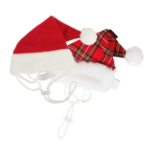 Puppia Santa's Hat Checkered Red