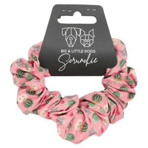 Big and Little Dogs Plant One On Me scrunchie