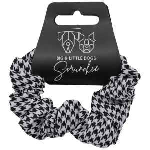 Big and Little Dogs Houndstooth Squad scrunchie