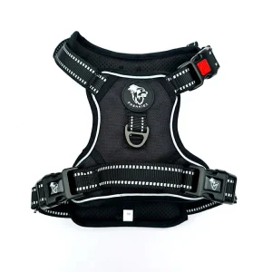 Frenkiez reflective Y tuig no pull dogharness black