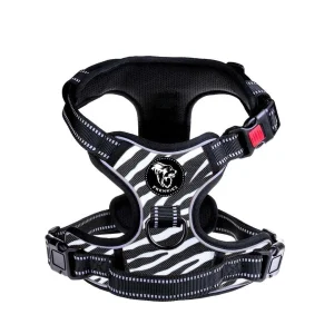 Frenkiez reflective Y tuig no pull dogharness Zebra